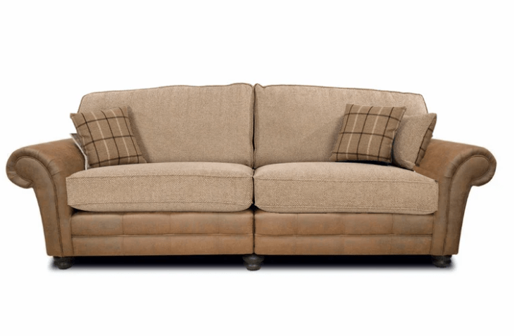 The Darwin Two Tone Fabric Corner Sofa Collection - Lakeland Sofa Warehouse