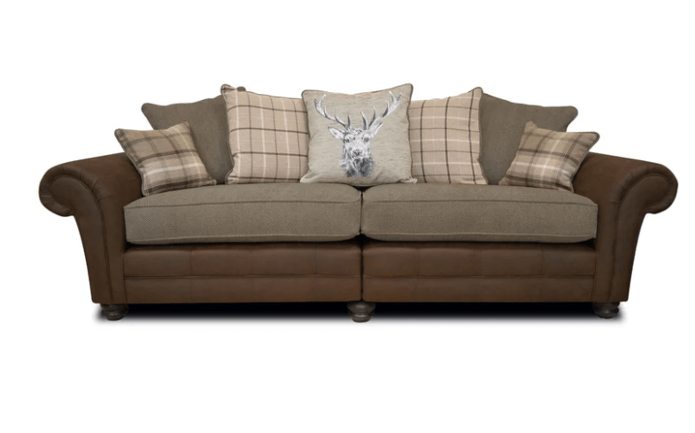 The Darwin Two Tone Fabric Corner Sofa Collection - Lakeland Sofa Warehouse