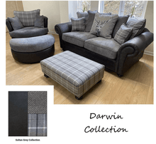 Darwin Two Tone Fabric Sofa