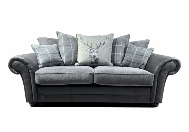 The Darwin Two Tone Fabric Corner Sofa Collection - Lakeland Sofa Warehouse