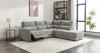 Ellie Grey Fabric Power Recliner Chaise Corner Sofa - Lakeland Sofa Warehouse