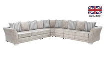 Essex Chenille Fabric Corner Sofa - Premium Luxury | LSW Sofas