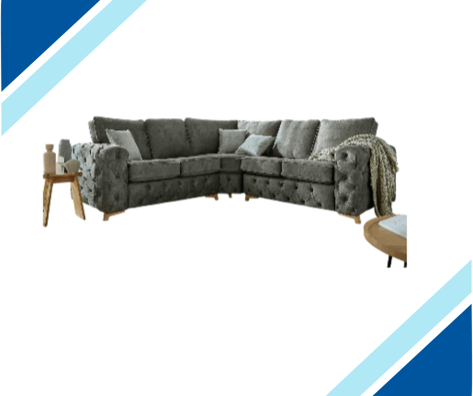 Gatsby Fabric Chesterfield Corner Sofa Collection - Lakeland Sofa Warehouse