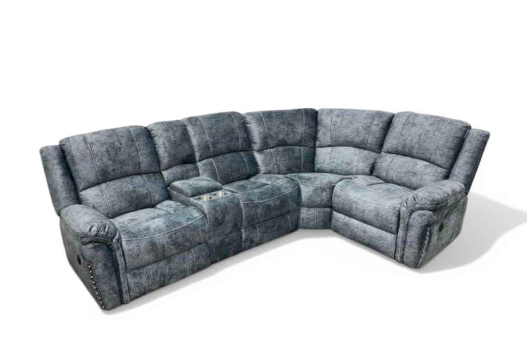 Grange Fabric Modular Electric Corner Sofa - With USB Ports
