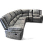 Grange Fabric Modular Electric Corner Sofa - With USB Ports