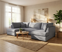 Carnaby Premium Fabric U Shaped Corner Sofa | LSW Sofas
