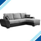 Greystoke Fabric Jumbo Cord Corner Sofa Bed