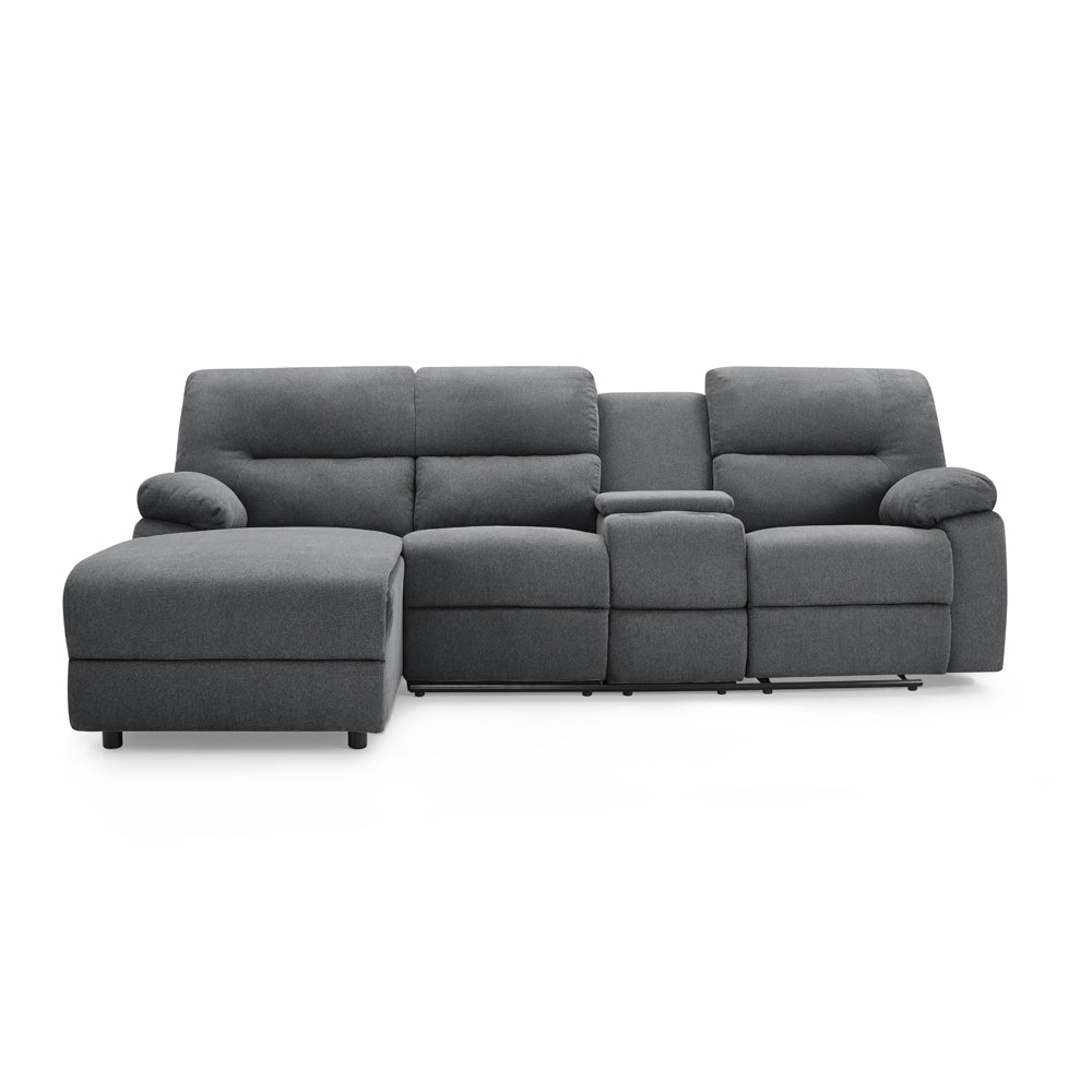 Chloe Premium Fabric Recliner Sofa with Chaise | LSW Sofas