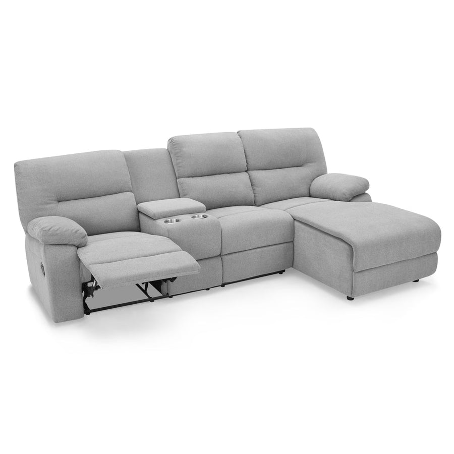 Chloe Fabric Manual Recliner Sofa | LSW Sofas