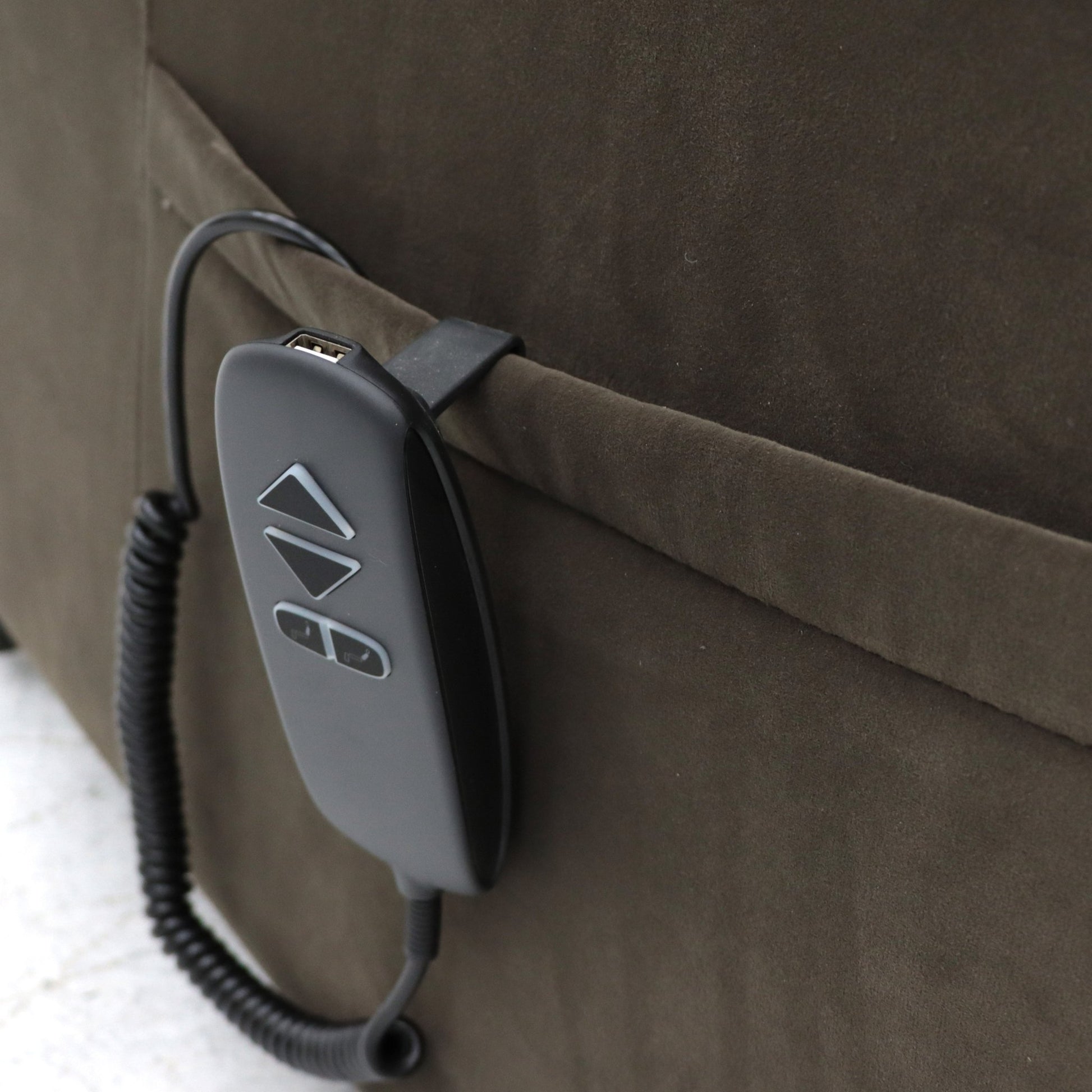 Grasmere Rise and Recline Armchair Electric Dual Motor Brown - Lakeland Sofa Warehouse