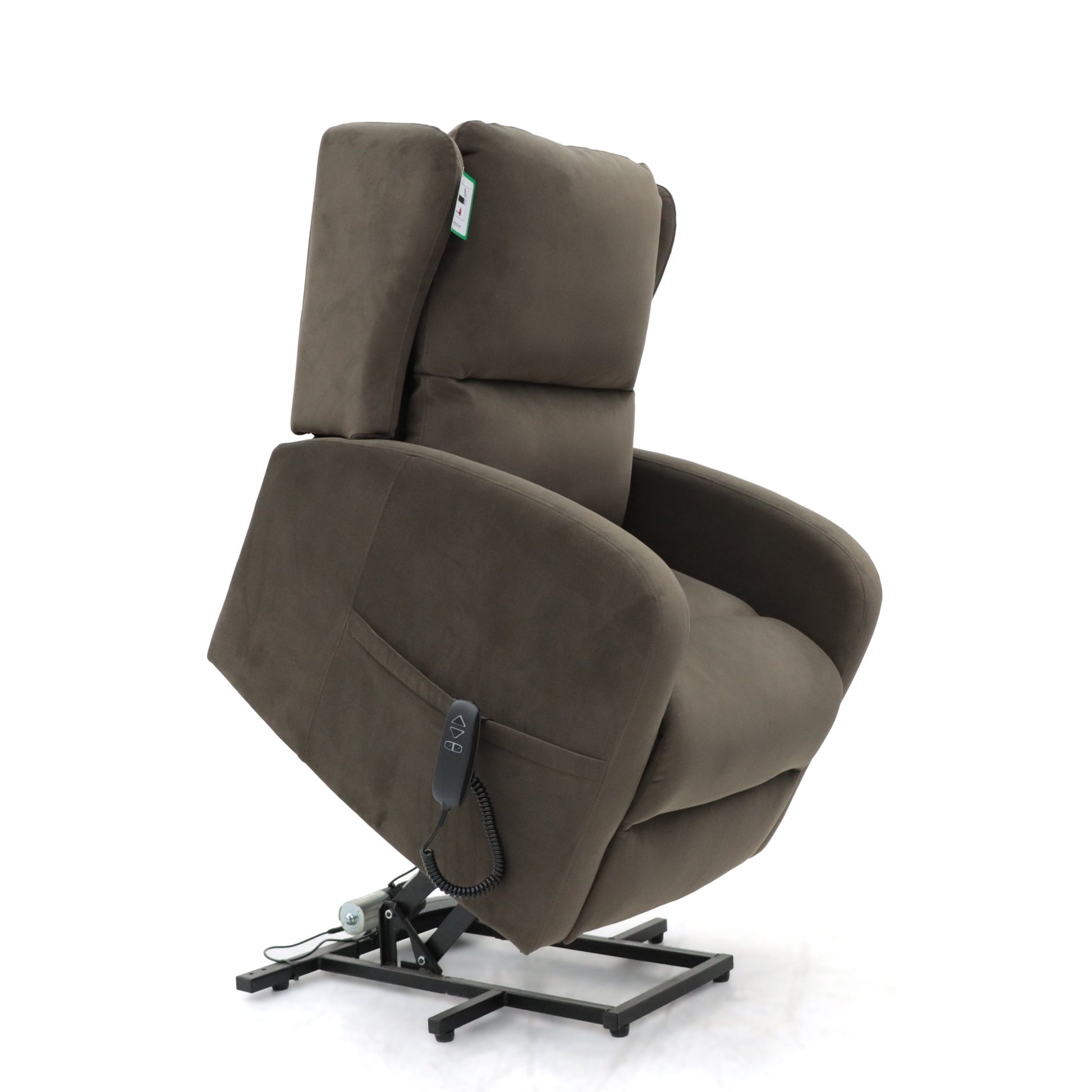 Grasmere Rise and Recline Armchair Electric Dual Motor Brown - Lakeland Sofa Warehouse