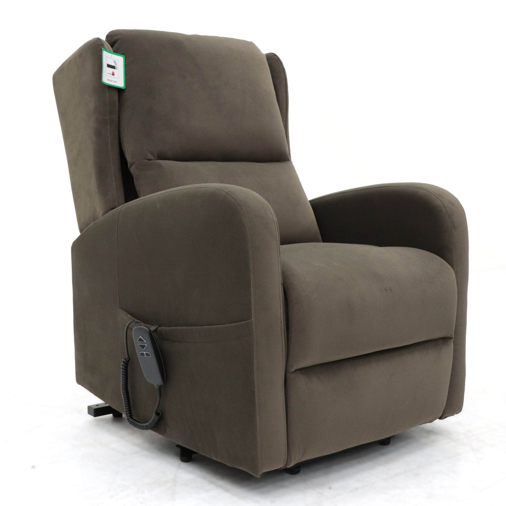 Grasmere Rise and Recline Armchair Electric Dual Motor Brown - Lakeland Sofa Warehouse