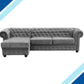 Ireby Chesterfield Corner sofa - Grey