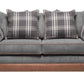 Kelly Two Toned Jumbo Cord 3 Seater