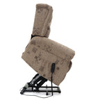 Windermere patterned rise and recline armchair with electric dual motor.