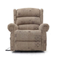 Windermere patterned dual motor rise and recline armchair.