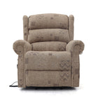 Windermere patterned dual motor rise and recline armchair.
