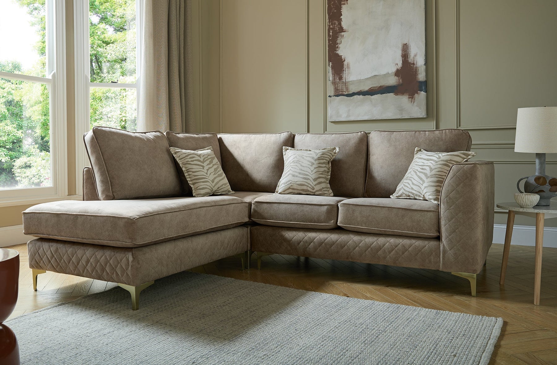 Mayfair Fabric Corner Sofa