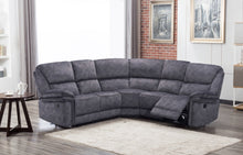 Milano Suede Fabric Reclining Corner Sofa Premium | LSW Sofas