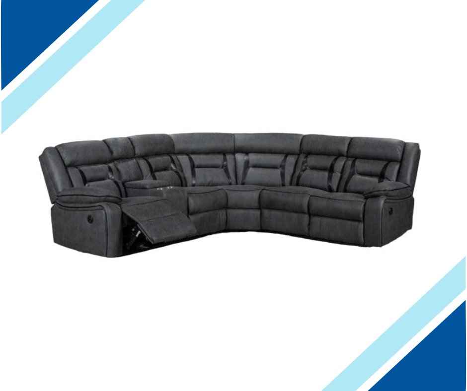 Newton Power Recliner Corner Sofa In Grey