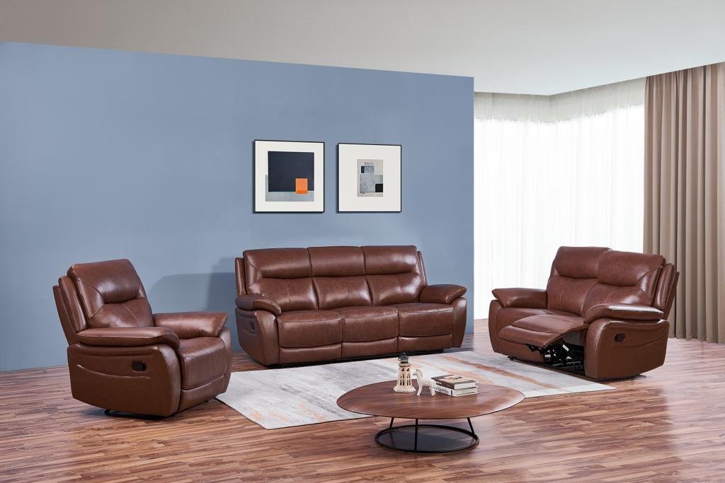 Rimini Leather Reclining Range - Lakeland Sofa Warehouse