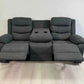 Rosley Fabric Recliner Sofa Set - Grey