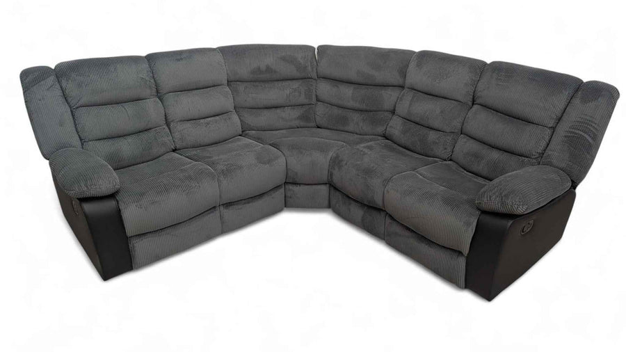 Rio Jumbo Cord Fabric Reclining Corner Sofa Premium - LSW Sofas