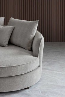 Rubin Bouclé Fabric Corner Chaise Sofa | Premium LSW Sofas