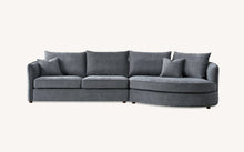 Rubin Bouclé Fabric Corner Chaise Sofa | Premium LSW Sofas