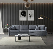 Rubin Bouclé Fabric Corner Chaise Sofa | Premium LSW Sofas