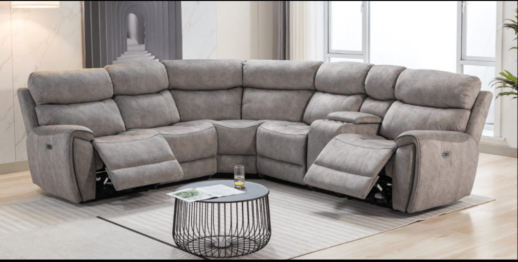 Seville Fabric Modular Power Recliner Corner Sofa - Lakeland Sofa Warehouse