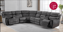 Seville Fabric Premium Modular Recliner Corner Sofa | LSW Sofas