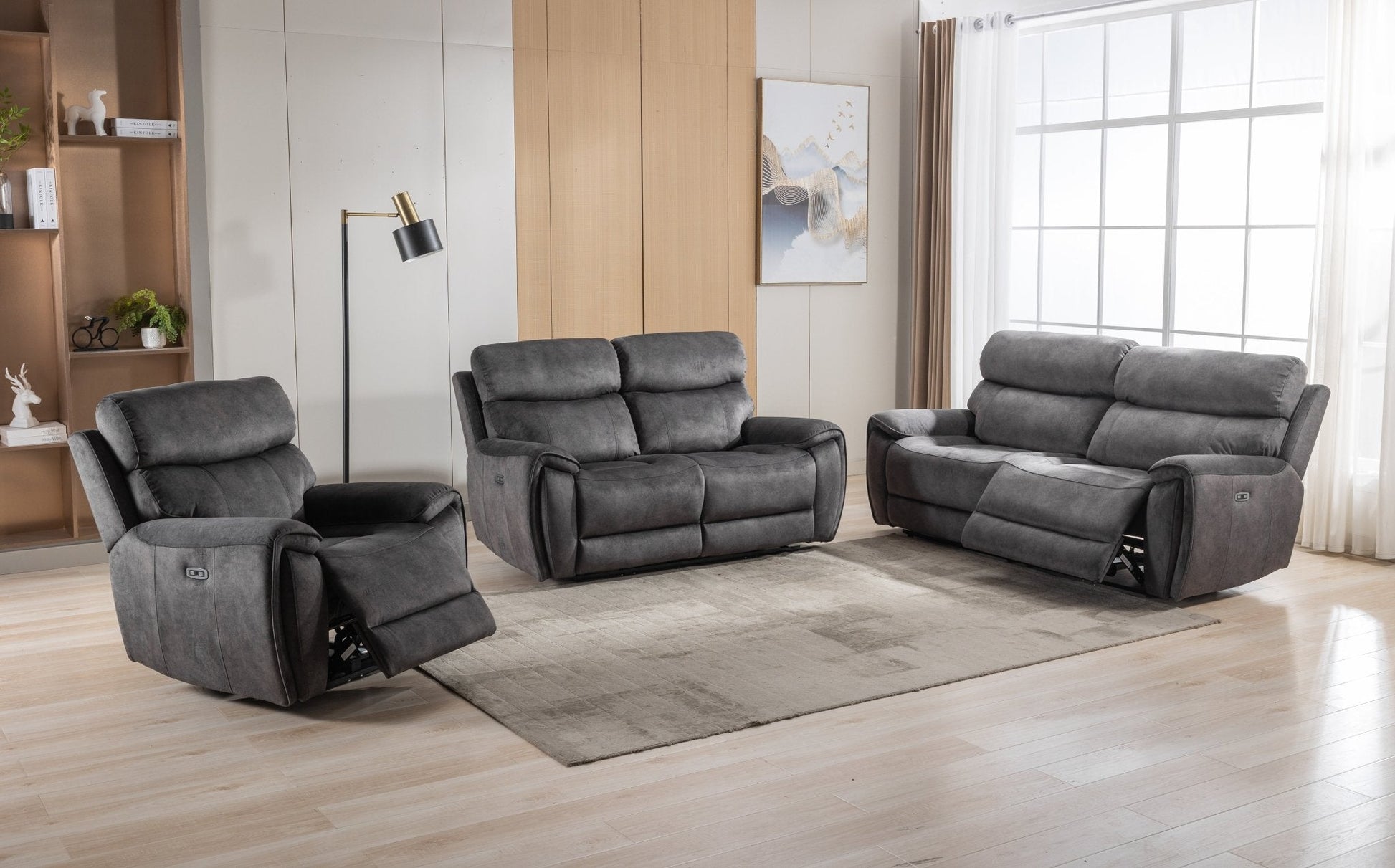 Seville Fabric Modular Power Recliner Sofa - Lakeland Sofa Warehouse