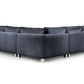 Sloane Plush Velvet Fabric U Shape Sofa Collection - Lakeland Sofa Warehouse