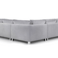 Sloane Plush Velvet Fabric U Shape Sofa Collection - Lakeland Sofa Warehouse