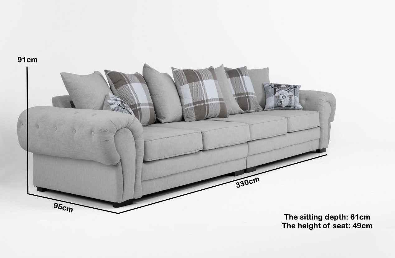 Verona Fabric Scatterback Sofa Collection