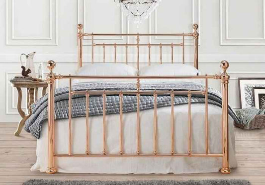 Alexander Rose Gold Metal Bed Frame
