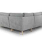 Anthorn Grey Fabric Corner Sofa