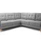 Anthorn Grey Fabric Corner Sofa
