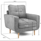 Anthorn Grey Fabric Sofa Set Collection