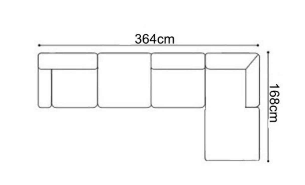 Appleby Grey Fabric Modular Corner Sofa - Lakeland Sofa Warehouse