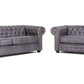 Arnside Suede Chesterfield Sofa Collection