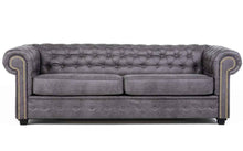 Arnside Premium Faux Suede Chesterfield Sofa | LSW Sofas