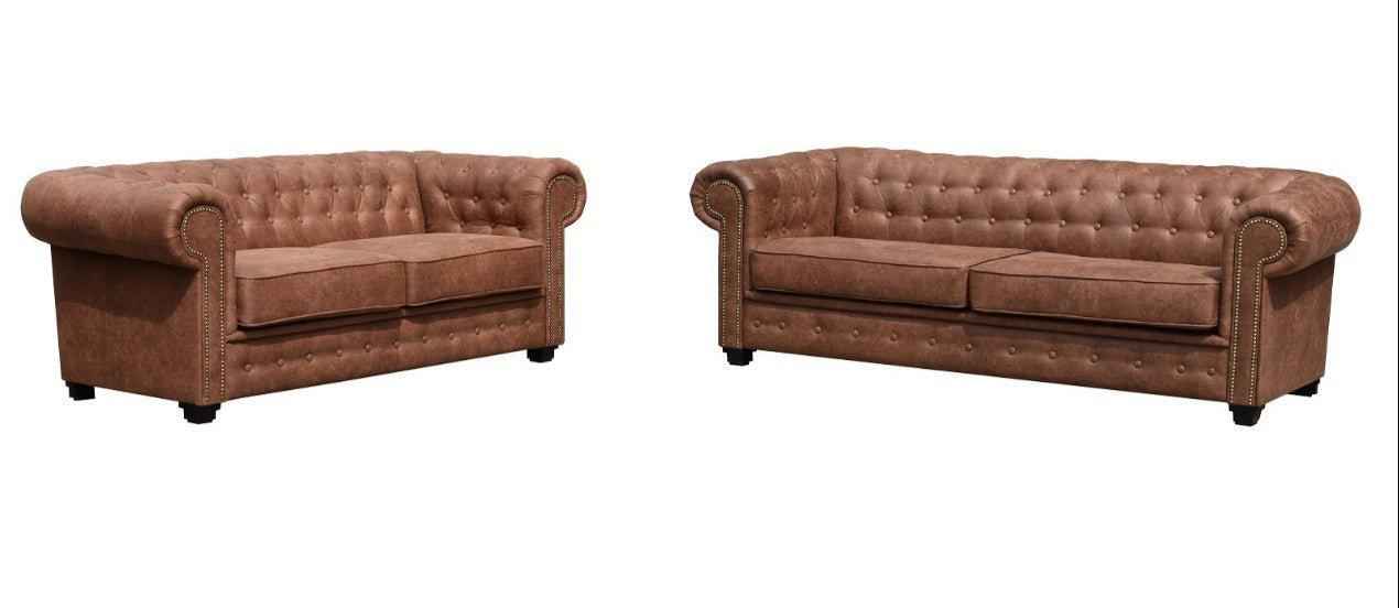 Arnside Suede Chesterfield Sofa Collection