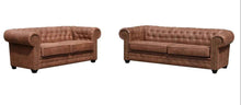 Arnside Premium Faux Suede Chesterfield Sofa | LSW Sofas