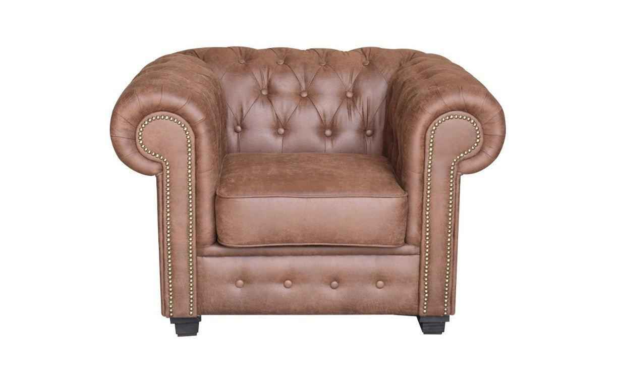 Arnside Premium Faux Suede Chesterfield Sofa | LSW Sofas