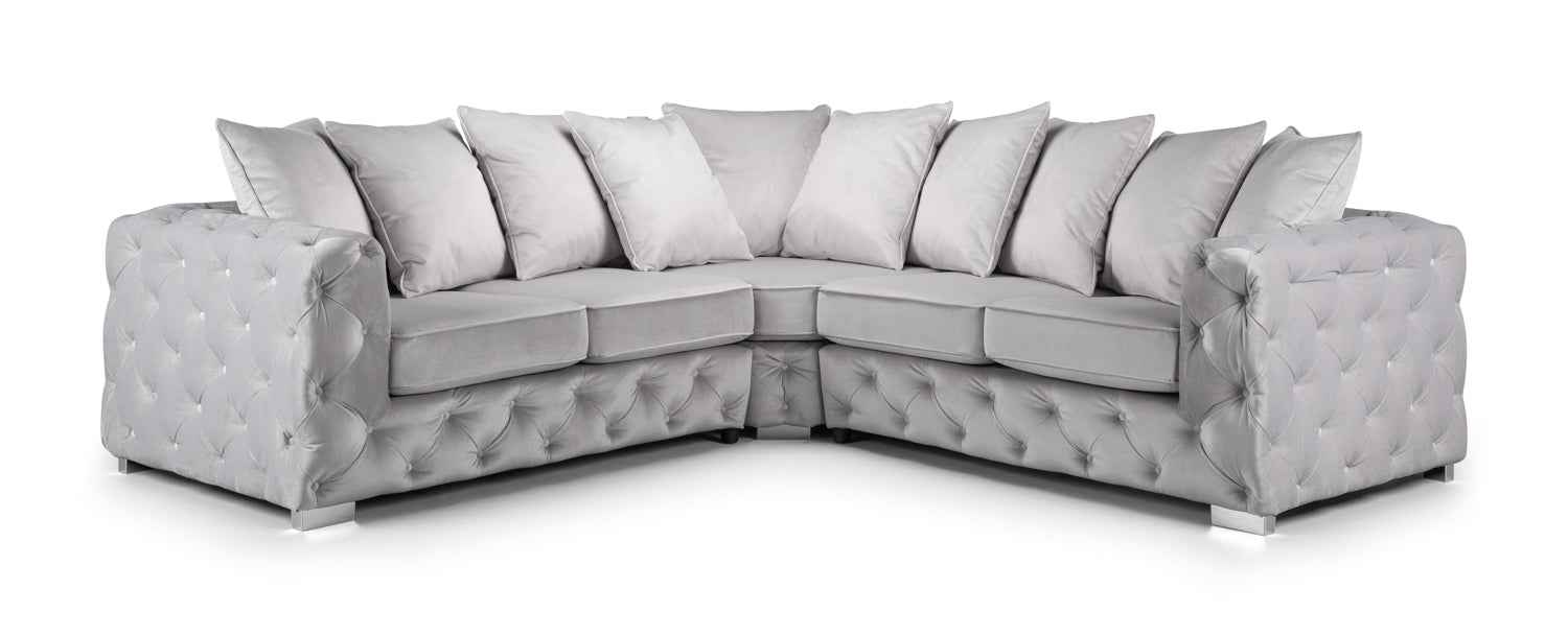 Asby Fabric Full Corner Sofa