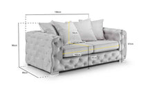 Asby Plush Fabric Corner Sofa - Premium Luxury Couch | LSW Sofas