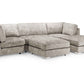 Bishop Fabric U Shaped Modular Corner Suite Sofa (Build your own)