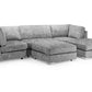 Bishop Fabric U Shaped Modular Corner Suite Sofa (Build your own)